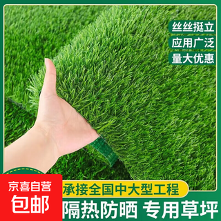 Lzjgrass balcony sun protection and heat insulation simulated lawn glass courtyard terrace sun room carpet turf lawn fake 2cm spring grass green bottom encryption 0.5*2 meters long