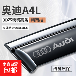 Suitable for audi a4l rainproof a6l car window q3 rain eyebrow q5l rainproof a3l car q2l rain shield q4etron 10-16 model a4l4 piece