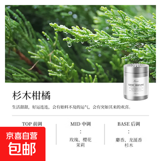 Leben car aromatherapy car fragrance 2024 new fragrance long-lasting fragrance solid ornaments for cars light fir citrus citrus woody tone 220g extra large capacity