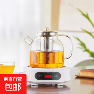 Boiling flower tea teapot all-glass health pot large capacity high borosilicate glass teapot electric ceramic stove available stainless steel inner pot health pot smooth surface