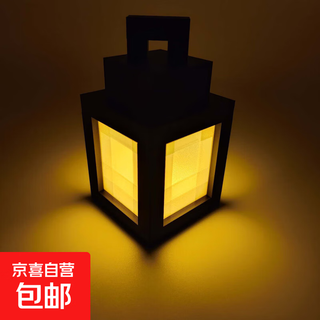 3d printed minecraft night light game peripheral atmosphere light rechargeable and remote controlled color changing atmosphere lantern single color button battery + warm light color