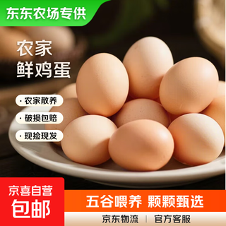 Exclusively supplied by dongdong farm, fresh eggs, free-range eggs, about 40g/piece, breakfast soft-boiled eggs, jingdong fresh 12 pieces (exclusively supplied by the farm)