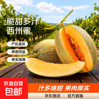 正宗哈密瓜西州蜜大果甜瓜新鲜采摘蜜瓜脆甜多汁整箱 哈密瓜1.5-2斤