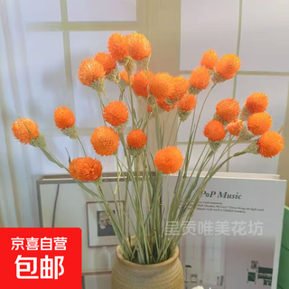Strawberry fruit qianrihong new style dried bouquet decorative ornaments simulated flowers flowers everlasting flowering period long chinese valentine's day orange 10 pcs