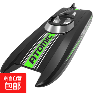 OL跨境高速遥控船防水遥控快艇船水上儿童电动 玩具船 黑色