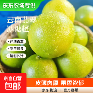 【东东农场专供】云南玉溪头茬冰糖橙（青皮） 现摘  新鲜 带箱1斤果径60-65mm【净重0.7斤+】