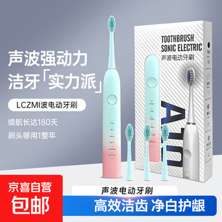 Electric toothbrush for adults, soft-bristled gum protection toothbrush, minimalist and light luxury, rechargeable, fully automatic metal shaft, 18 gears, ipx7 waterproof, adult couple electric toothbrush, wizard of oz, with 4 brush heads