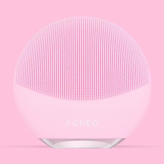 LUNA MINI3硅胶洗脸仪洁面仪电动按摩防水家用面部清洁仪毛孔 mini3 粉红色