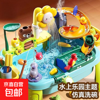 Children's toys baby bathing and playing in the water internet celebrity water park play pool basin summer 2025 new super hot pink-electric waterproof apron (battery version)