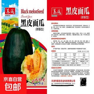 Black-skinned melon seeds, black-skinned sweet melons, large black-skinned melon seeds, cantaloupe seeds for spring sowing, fruits and vegetables, black-skinned melon seeds/pack, about 25 capsules, 1 pack