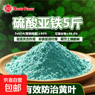 Ferrous sulfate flower fertilizer acid-loving plant flower gardening gardenia tea osmanthus jasmine azalea special acid supplement powder ferrous sulfate 5jin jin equal to 0.5kg bag yi shuirong