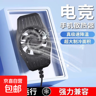 Jd express magnetic mobile phone radiator ice-sealed heat dissipation back clip refrigeration cooling artifact silent semiconductor refrigeration back clip apple 15/16 ipad tablet game basic air cooling turbo fan without magnetic suction back clip style