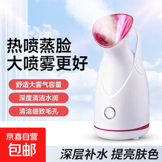Facial steamer facial steamer golden rice flat facial hydrating hot spray beauty instrument humidifier aromatherapy ion hot spray mask partner for skin detoxification girls gift supreme model-hot water ion small spray
