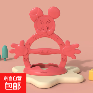 Children's teether silicone teething stick baby teething toy soothing teething stick high temperature resistant mickey/red