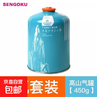 Outdoor flat gas tank portable plateau alpine outdoor camping stove gas butane gas alpine gas tank large tank 450gx2 tank