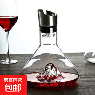 Red wine decanter iceberg filter creative wine jug 2202 decanter transparent flat bottom