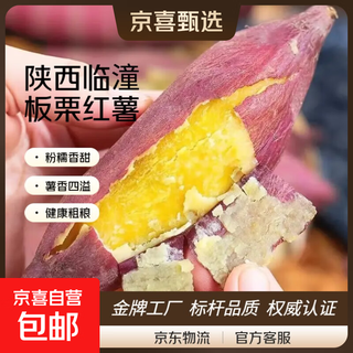 Authentic shaanxi lintong sand chestnut sweet potato, fresh sweet potato and sweet potato breakfast, really cheap supermarket jingdong, with box 9jin jin is equal to 0.5kg, packed with potato king, about 4 taels per fruit, non-sweet, guaranteed refund - if broken, guaranteed