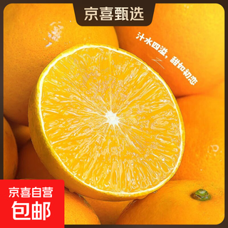 正宗冰糖橙新鲜水果手剥橙冰糖橙水果应季 单果50-60mm 冰糖橙带箱5斤50-60mm