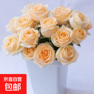 Roses special price yunnan flowers chinese valentine's day gift fresh-cut bouquet water-grown flower arrangement mix and match gift 1 champagne rose 10 branches