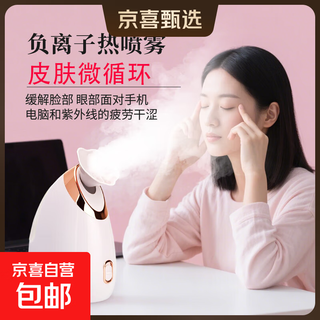 Hot spray facial steamer to hydrate and moisturize, household facial steamer, beauty instrument, delicate spray machine, facial humidifier, nano spray to hydrate, girlfriend and elders christmas gift 904 white