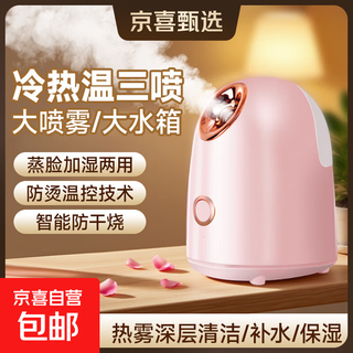 Essential for autumn and winter, facial steamer, facial steamer, beauty and hydration facial mask, facial humidification sprayer, skin care, open pores, household hot spray and hot compress, pink z2