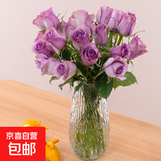 10 new roses packed with yunnan flowers straight delivery holiday birthday gift bouquet home water-raised flower arrangement real flowers 10 purple roses