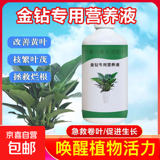 Daye golden diamond special nutrient solution red diamond green princess yellow leaf hydroponic plants indoor potted green plants organic liquid fertilizer golden diamond nutrient solution 300ml/bottle 2 bottles highly cost-effective