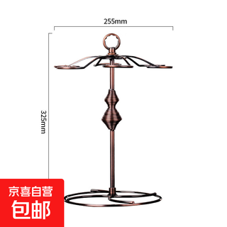 High-end wine glass rack hanging upside down creative wine rack goblet rack light luxury red wine glass rack household red wine rack twin handle cup holder hanging 6 red wine glasses