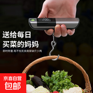 Portable electronic scale tape measure portable scale stainless steel household electronic scale mini hook scale express scale fishing hook model