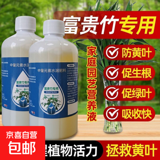20,000 additional purchases from the entire network, lucky bamboo special nutrient solution, lucky bamboo guanyin bamboo hydroponic plant copper money grass potted lucky bamboo nutrient solution 300ml 1 bottle