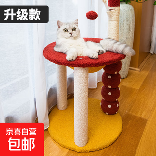 猫爬架大猫专用猫窝猫树一体式猫爬柱多层猫仙人掌猫爬架猫窝猫树 糖葫芦猫爬架（升级款）（40*40*68）