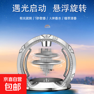 Sky city car perfume solar car aromatherapy ornaments car center console mount fragrance decoration supplies solar sky city (silver) cologne