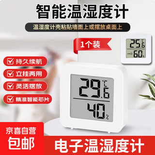 Thermohygrometer high-precision indoor home baby room wall-mounted dry and wet temperature thermometer 1 pack