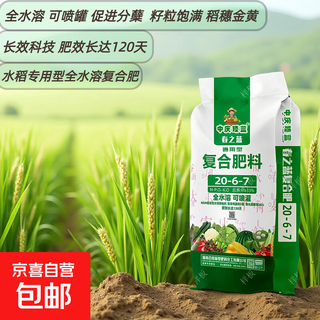 Special compound fertilizer for rice. the rice ears are golden and the grains are plump and strong. it resists lodging and promotes tillering rice to increase yield. special fertilizer for rice. 10 jin jin is equal to 0.5 kg.
