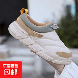 Children's cotton slippers for home, breathable, non-slip, autumn and winter, velvet, warm, shock-absorbing, rebound, lightweight indoor and outdoor cotton shoes, khaki size 31