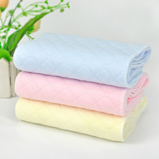 Safty dad baby diaper 100% cotton newborn gauze diaper diaper ring breathable washable meson cloth pad baby diaper three layers blue 46x17cm 10 pack