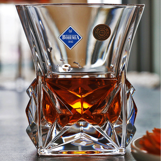 Bohemia czech imported bohemia crystal glass whiskey spirit cup foreign wine cup juice cup creative beer cup ice diamond model originally imported from the czech republic