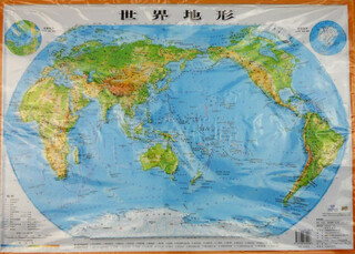 Three-dimensional world topographic map puzzle (set of 2 volumes)