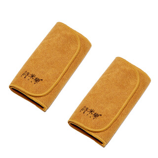 Shimi le tea towel tea cloth cotton linen tea towel cloth tea set accessories water absorbent thickened pot towel tea ceremony kungfu 2 pack