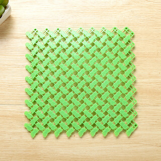 Zhengba colorful big feet bathroom splicing floor mats water-proof floor mats free splicing bathroom non-slip mats kitchen cuttable floor mats toilet partition water foot mats shower grass green 25*25cm