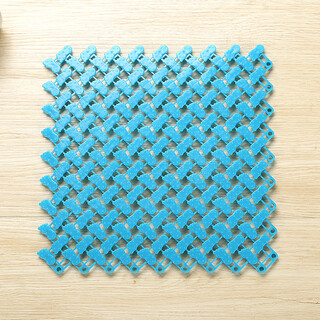 Zhengba colorful bigfoot bathroom spliced floor mat waterproof floor mat freely spliced bathroom anti-slip mat kitchen cuttable floor mat bathroom partition water floor mat shower royal blue 25*25cm