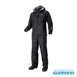 Shimano fishing wear ra-027q waterproof and breathable outdoor waterproof and breathable fishing wear raincoat set black l