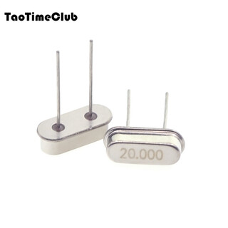 Taotimeclub quartz crystal oscillator plug-in two-pin hc-49s passive clock crystal 3.579545mhz-40mhz 20mhz plug-in two-pin (5 pieces)