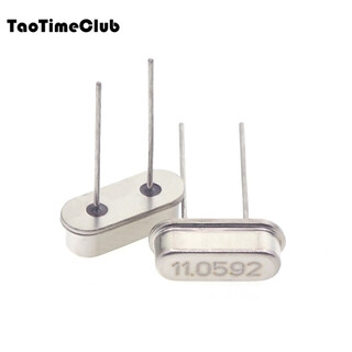 Taotimeclub quartz crystal oscillator plug-in two-pin hc-49s passive clock crystal 3.579545mhz-40mhz 11.0592m plug-in two-pin (5 pieces)