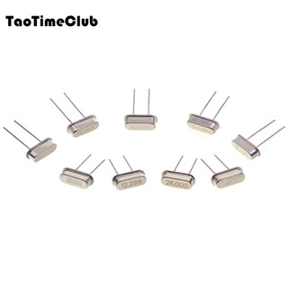 Taotimeclub quartz crystal oscillator plug-in two-pin hc-49s passive clock crystal 3.579545mhz-40mhz 26mhz plug-in two-pin (5 pieces)