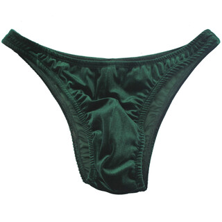 Sejinlong korean velvet men's fitness and bodybuilding competition briefs briefs olympiad style new one-half hip cover c03 green m