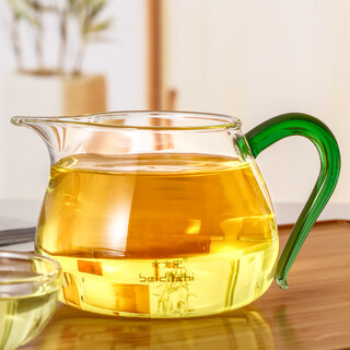 Peking university history heat-resistant glass fair cup thickened tea sea tea divider tea leak tea filter kung fu tea set tea ceremony accessories fair cup 200ml