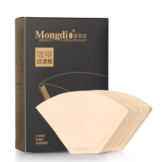 Mongdio coffee filter paper drip hand-brewed coffee american coffee machine filter paper 100 pieces/box type 102
