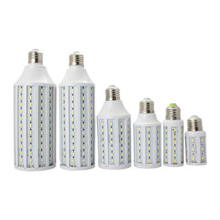 Exhibition led large corn lamp bulb home indoor ultra-bright high-power lighting energy-saving column bulb 360-degree home office workshop corridor lighting large factory ordinary large screw mouth e27-positive white light 5w (watt)