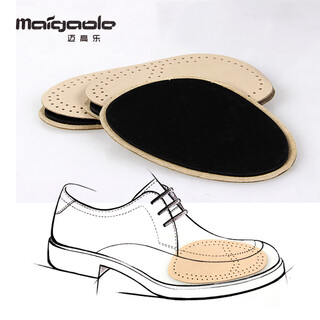 Mcgola sheepskin latex leather shoe half size pad for forefoot, shock absorbing, comfortable, breathable and deodorant genuine leather half pad for men and women. men's sheepskin forefoot pad.